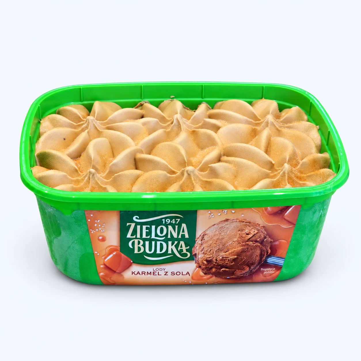 Rectangular ice-cream tub: rim and printed side