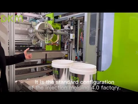 DKM IML Paint Pail Production Line Display video preview