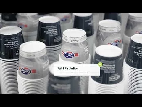 Fully recyclable ICM lightweight yoghurt cup video preview